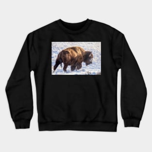 Fortitude - Bison in Snow Crewneck Sweatshirt